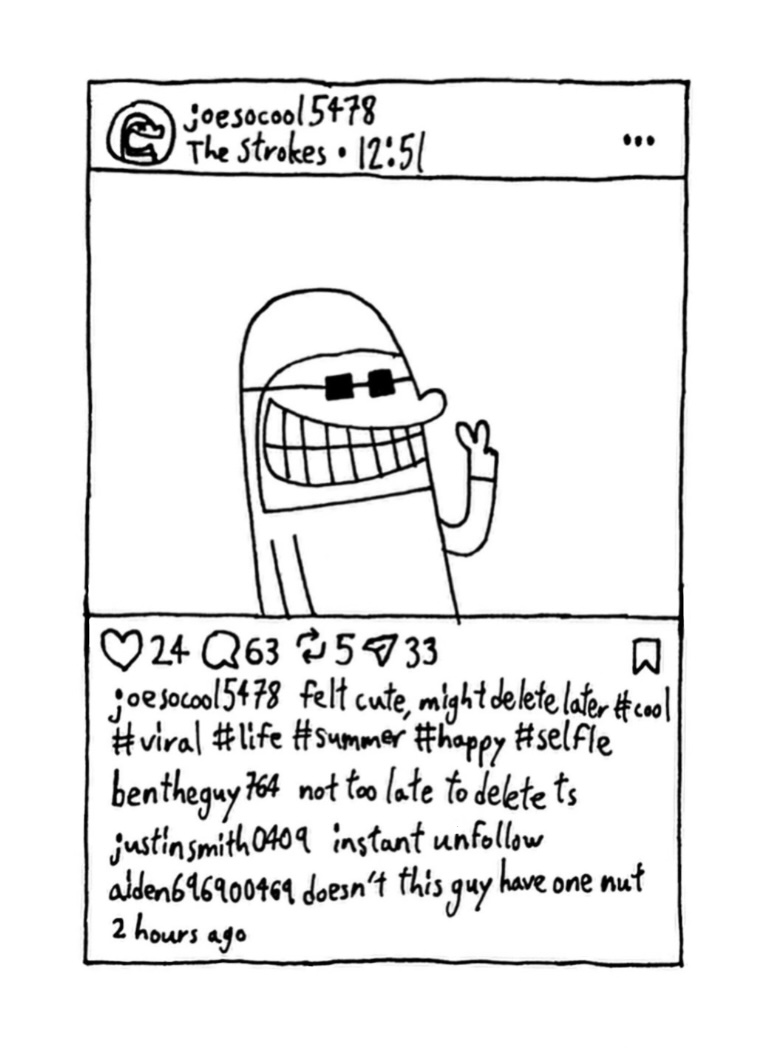 And then he clicked post