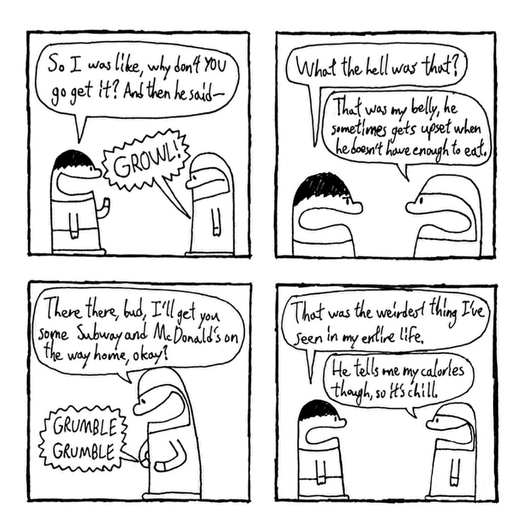 Tummy rumbling